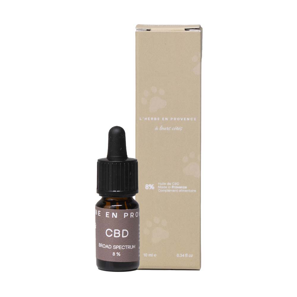 Huile CBD animaux 8 % Broad Spectrum